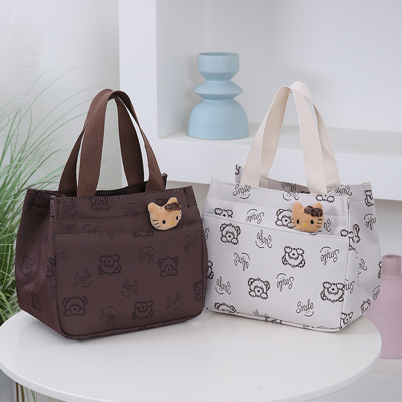 New Large Capacity Handbag For Men Free Shipping And Women Fashion Corduroy Mommy Outing Student Designer Bag Lunch Bag Simple Work Luxury Bag Cloth B