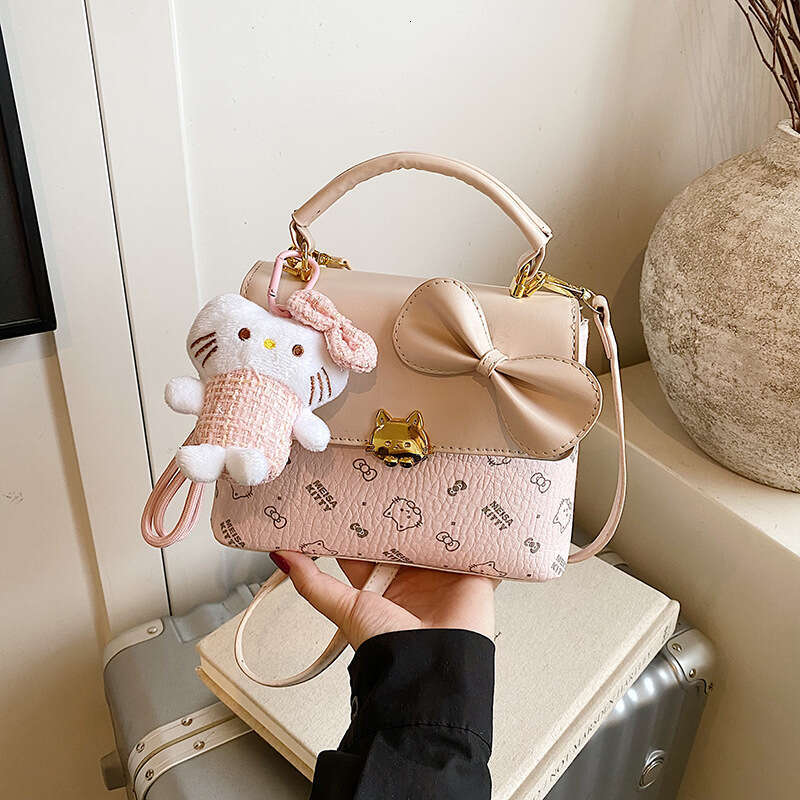 Designer Bag Luxury Handbags Small Tote Bags for Women 2025 New Pattern Printed Versatile Shoulder Crossbody Bag with Bowtie