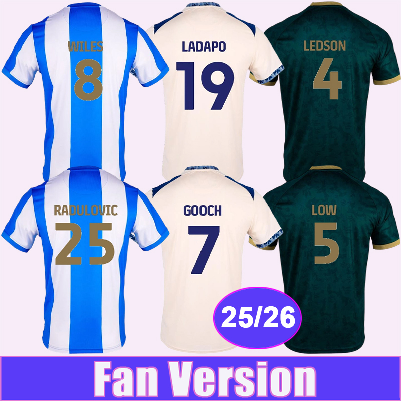 25 26 Huddersfield Town Mens Soccer Jerseys LEDSON TAYLOR HARNESS ROOSKEN BALKER WALLACE Home Away 3rd Football Shirts