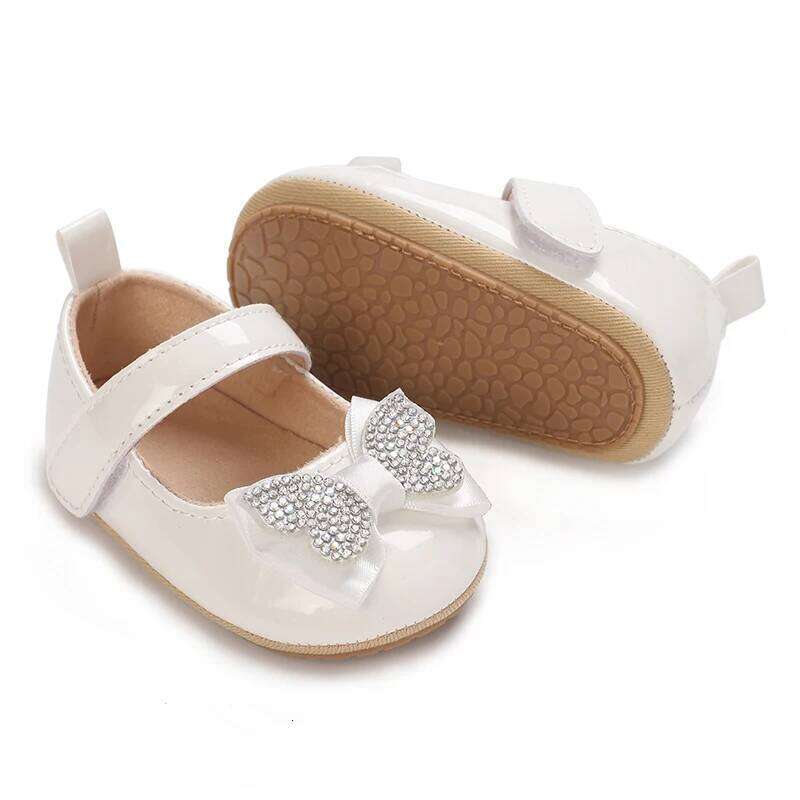 "Baby's First Walkers Soft Leather Crib Shoes for Newborn Toddler Girls Non-Slip Sole | Breathable & Comfortable"