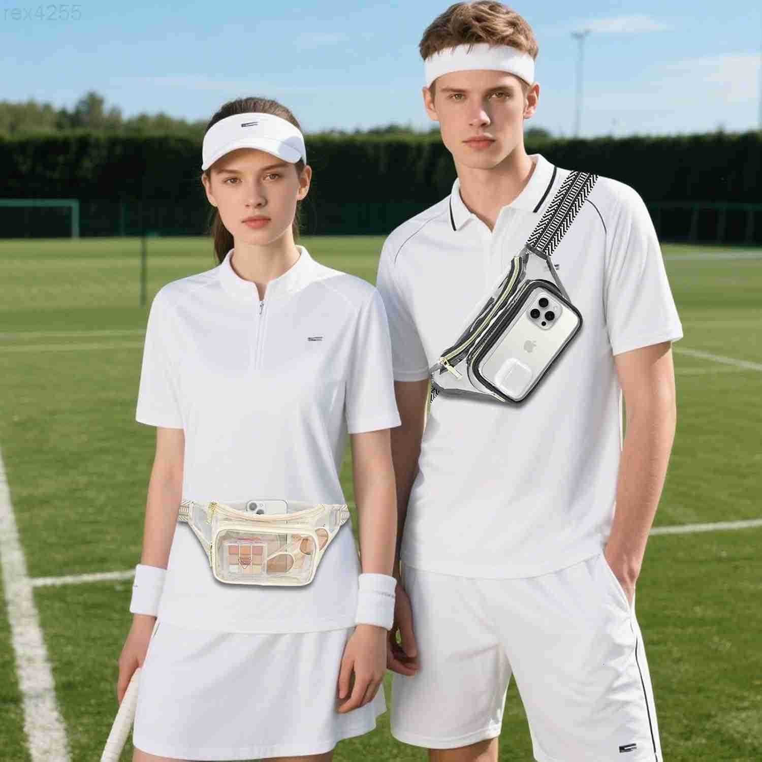 Clear Fanny Pack Stadium Approved Clear Bag for Stadium Events Large Belt Bag for Women Transparent Waist Bag Crossbody for Sports Concert with Adjust