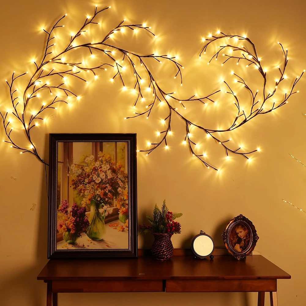 Outdoor Lighting Light String Solar Tree and Vine Lamp 96LED Tree Branches Light Waterproof Garland Home Decorative Lights C250912