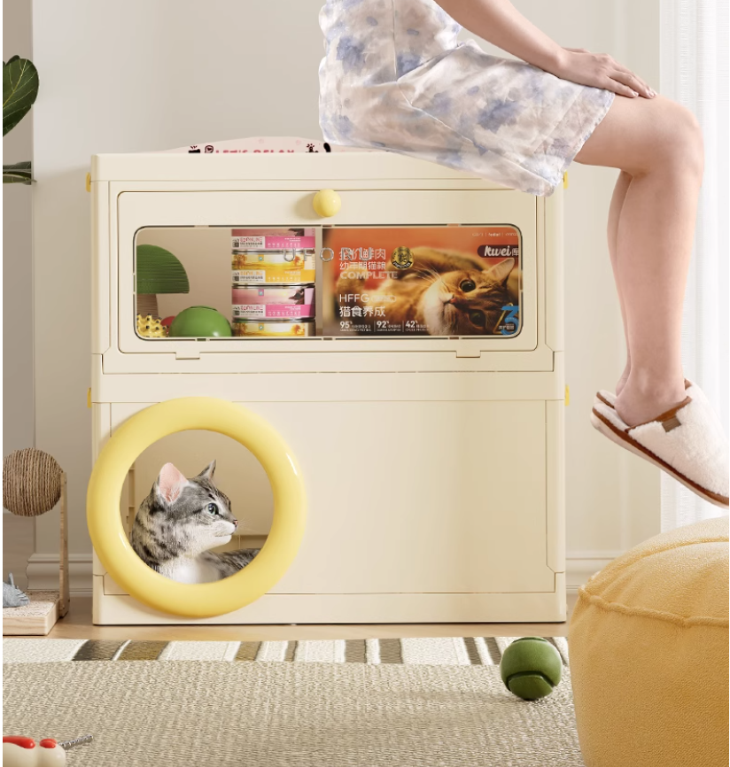 Ergonomic Cat Nap Pod: Multi-functional Pet Home w/Scratch Surface