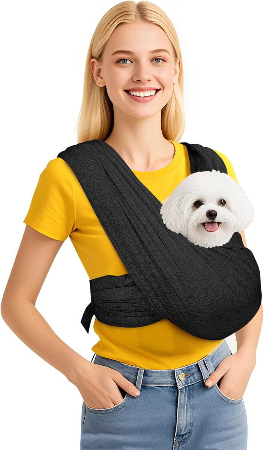 Carrier Sling Pet Carry Slings Front Pack Adjustable Dog Carriers for Small Dogs Portable Pet Carrier for Dogs Dog Backpack Carrier GreyW250912