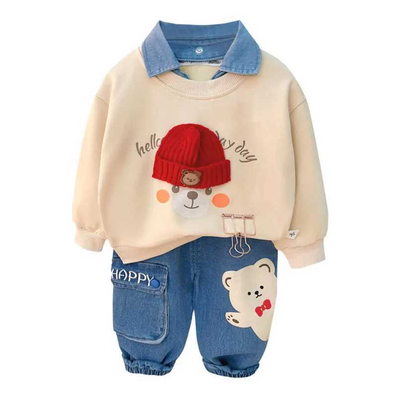 New Spring Autumn Baby Girl Clothes Suit Boys Outfits Children Fashion TShirt Pants 2PcsSets Toddler Costume Kids Tracksuits C250912