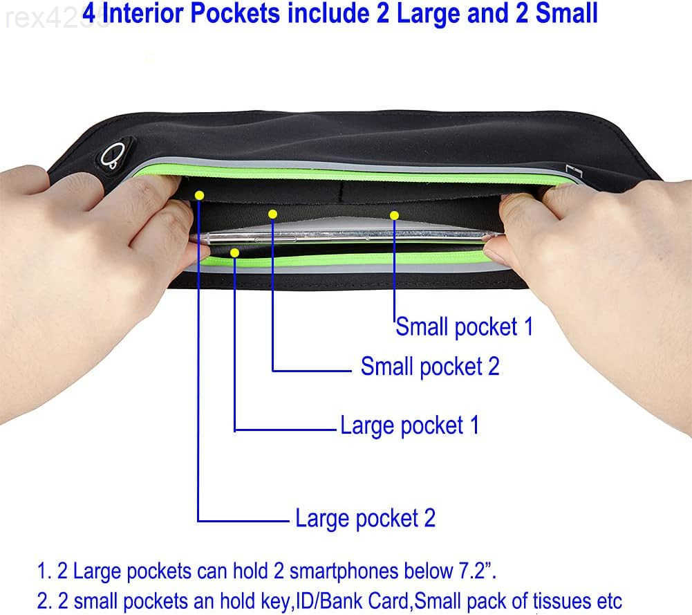 Running BeltSlim Running Fanny Pack Waterproof Runner Workout Exercise Phone Waist Pack Belt Pouch Bags for Women Men iphone GymW250912