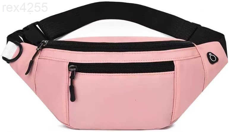 Crossbody Fanny Pack for Men Women Fashion Waist Bag Pack with Adjustable Strap for Outdoors Casual Belt Bag for Travel Walking RunningPinkW250912