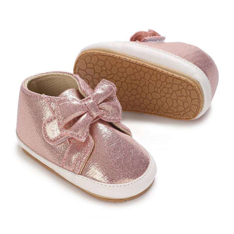 Spring Handmade Soft Soled Walking Shoes For Baby Girls Aged 6-18 Months Made Of Genuine Leather Breathable And Non Slip