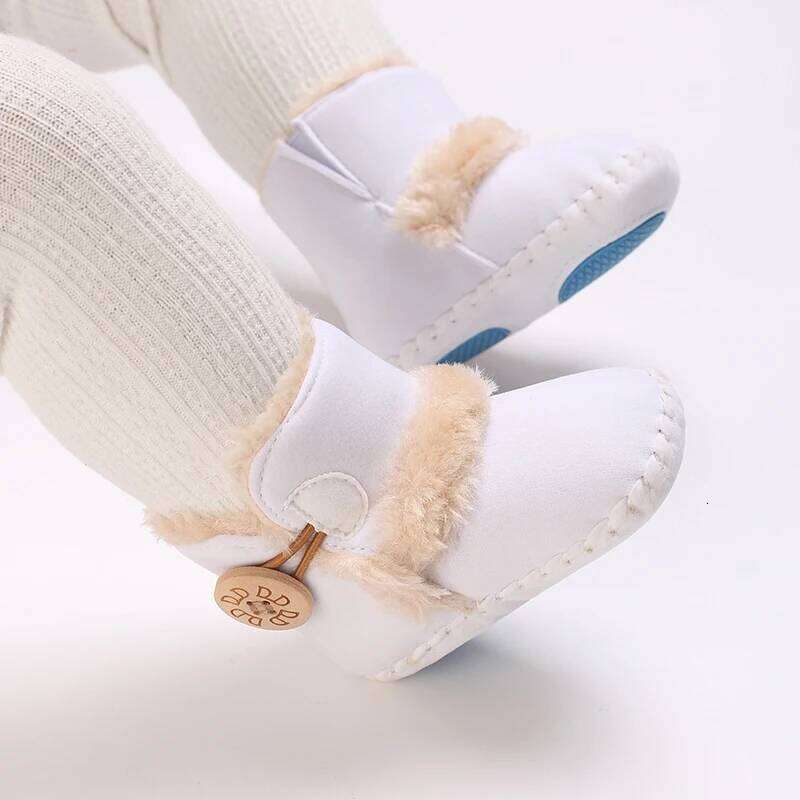 Winter Newborn Baby Shoes Boys & Girls Warm Cotton Snow Boots Fashion Cute Soft Sole Comfortable Walking Footwear