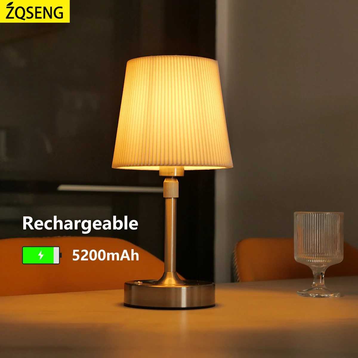 Led Cordless Night Light Rechargeable Bedside Table Lamps Touch Stepless Dimming Portable Desk Lamp For Bar Restaurant Camping C251122