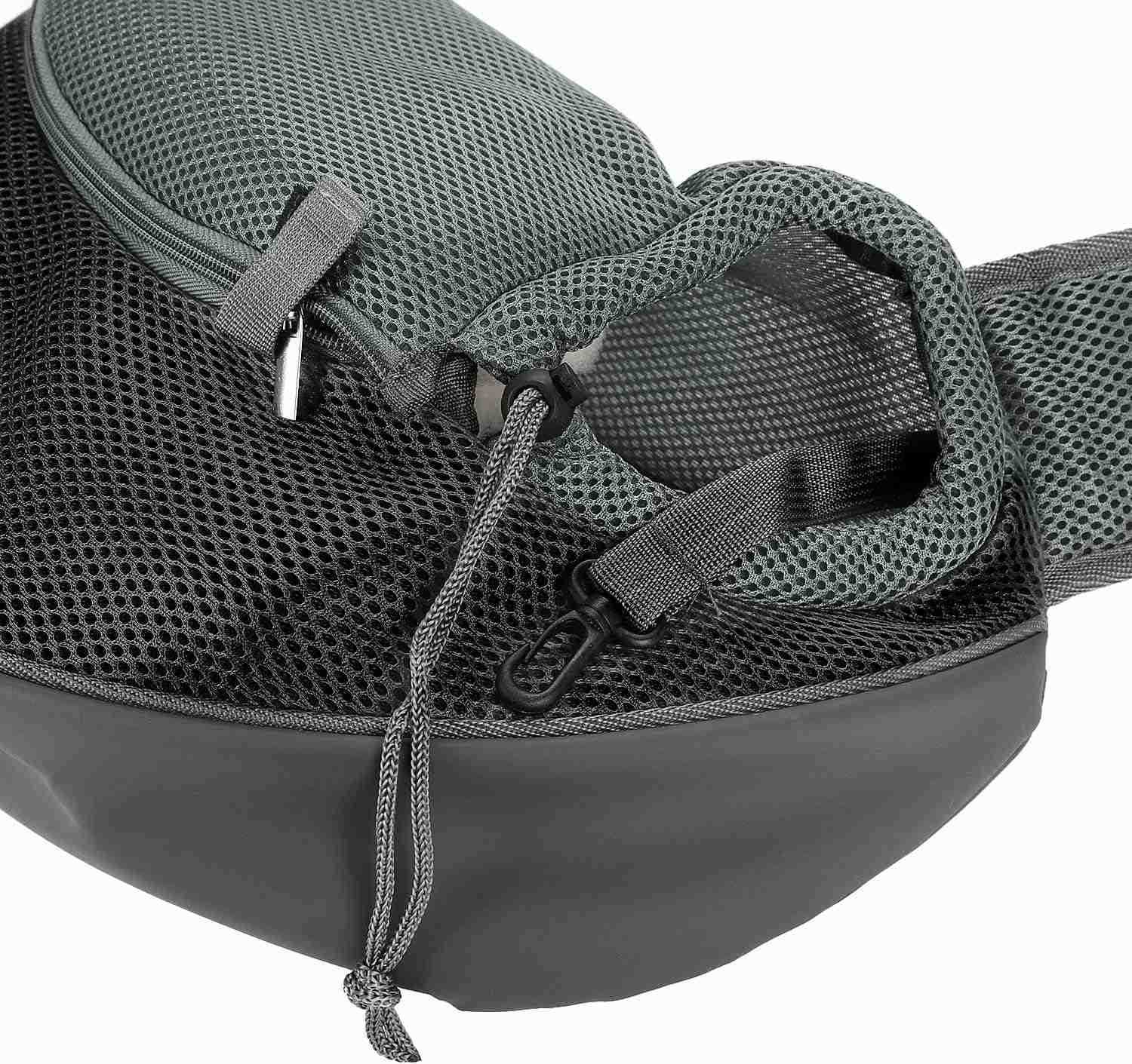 Dog Pet Sling Carrier Puppy Cat Sling Mesh Carrying Bag Adjustable Strap Breathble Small Dog Cat Satchel Carrier Hand Free Safe Front Backpack Soft Fo