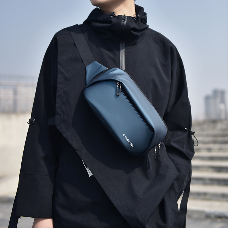 New Men S Waist Bag Korean Style Functional Luxury Bag Chest Free Shipping Simple Fashion Single Shoulder Bag Designer Bag Multi Functional Waterproof