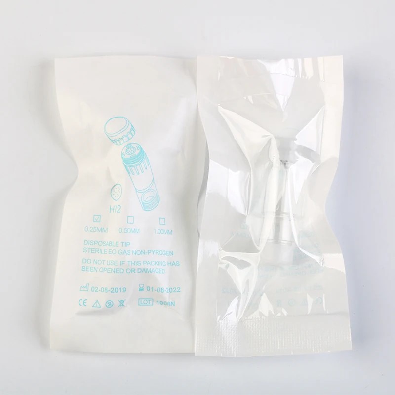 50Pcs Dermapen Hydra Needle Cartridges 0.25mm 0.5mm 1.0mm 12Pins HR HS Nano 3ml Automatic Serum Replacement Derma Hydrapen H2 Skin Care MTS Tips