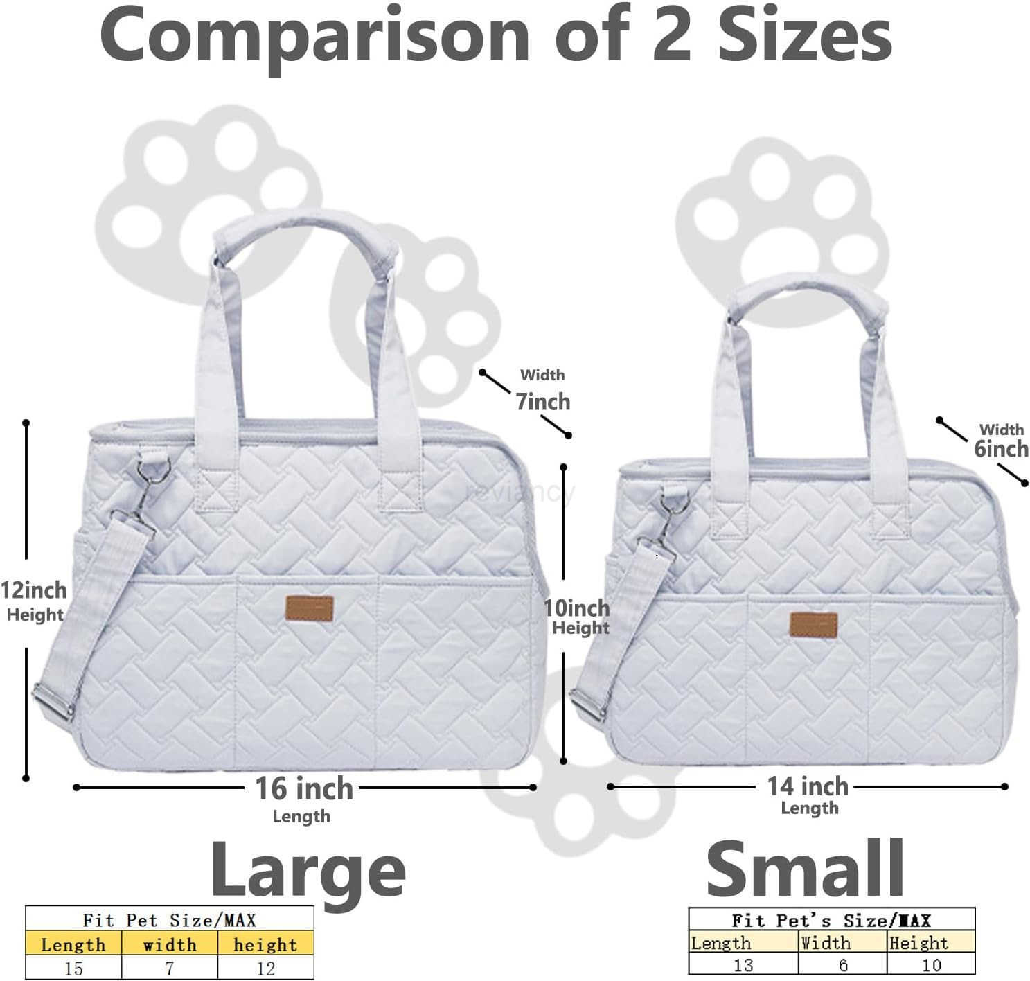 Small Dog Carrier Kitten Puppy Handbag with Multiple PocketsWoman StyleBreathable Mesh Soft CushionPets Tote Purse Picnic Travel OutdoorMAX 6 lb Cream