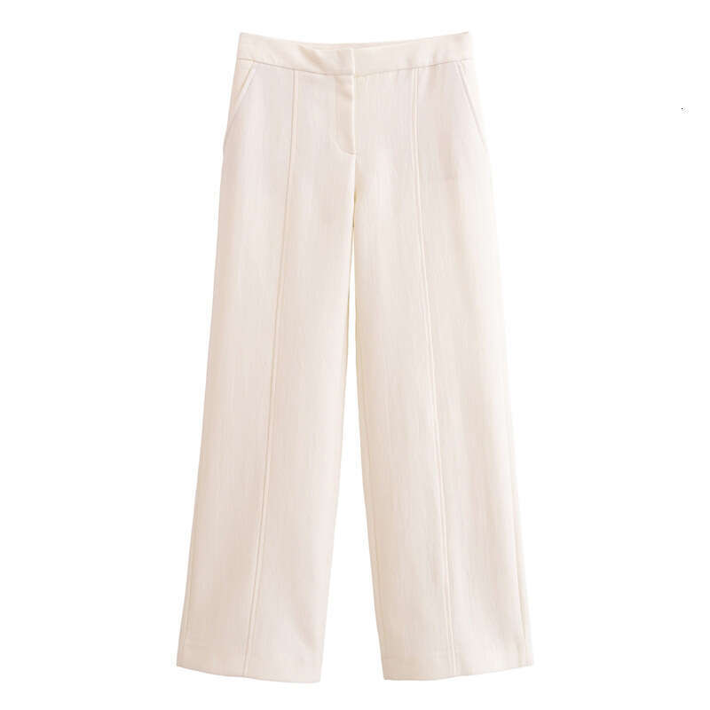 DHEssentials Spring New Suit Little Chanel Style Wide-Leg Pants Unique Design Versatile 2902835