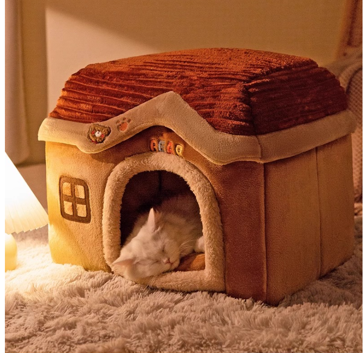 Four Seasons Compatible Canine Feline Cozy Shelter Easy-Clean Modular Furniture