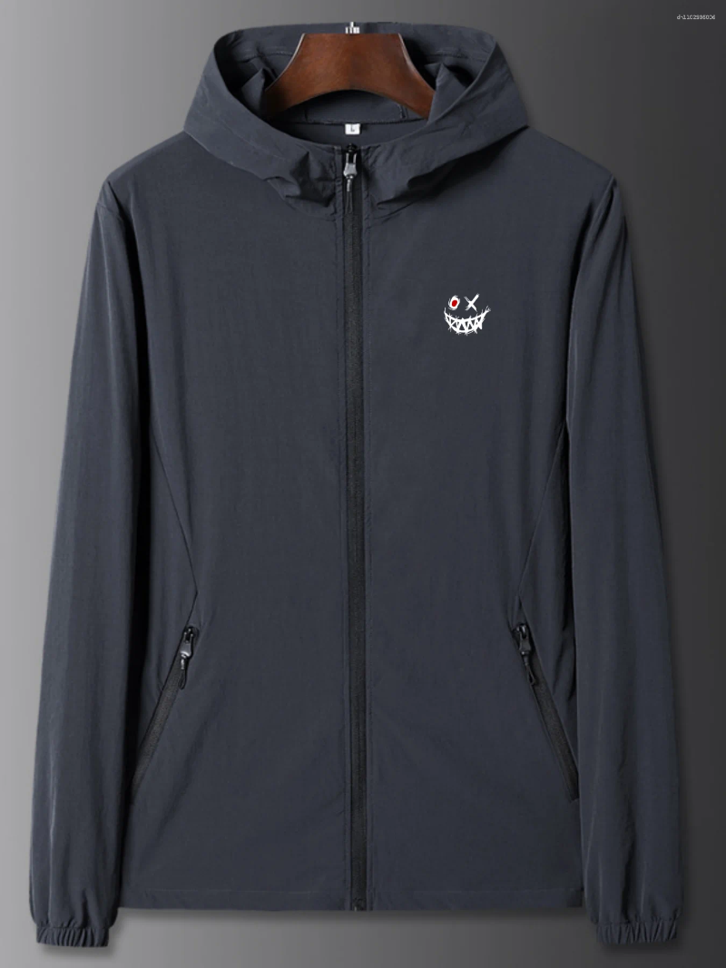 Men's Jackets Outdoor Ice Silk Sunscreen For Men Summer Lightweight Breathable Quick Drying