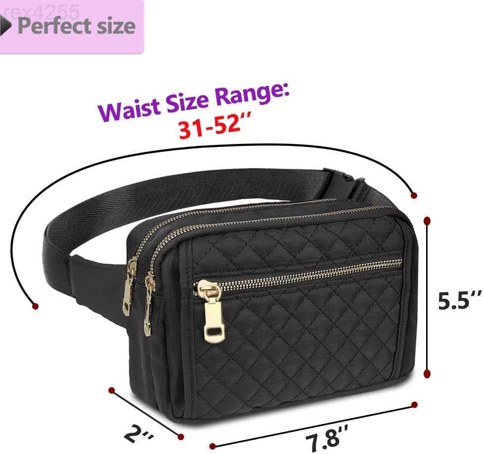 Fanny Packs for WomenFashionable Crossbody Belt Bags Waist Pack for Teen GirlsBum Hip Bag for Travel Hiking Cycling RunningEasy Carry Any PhoneWallet 