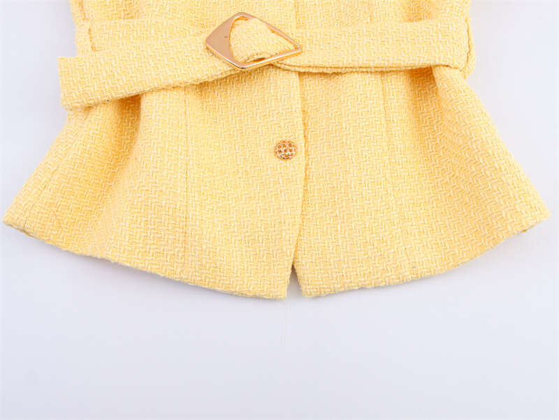 DHEssentials 2025 Autumn New Design Sense Chanel Style Long Sleeve Top and Skirt Set Elegant Outfit