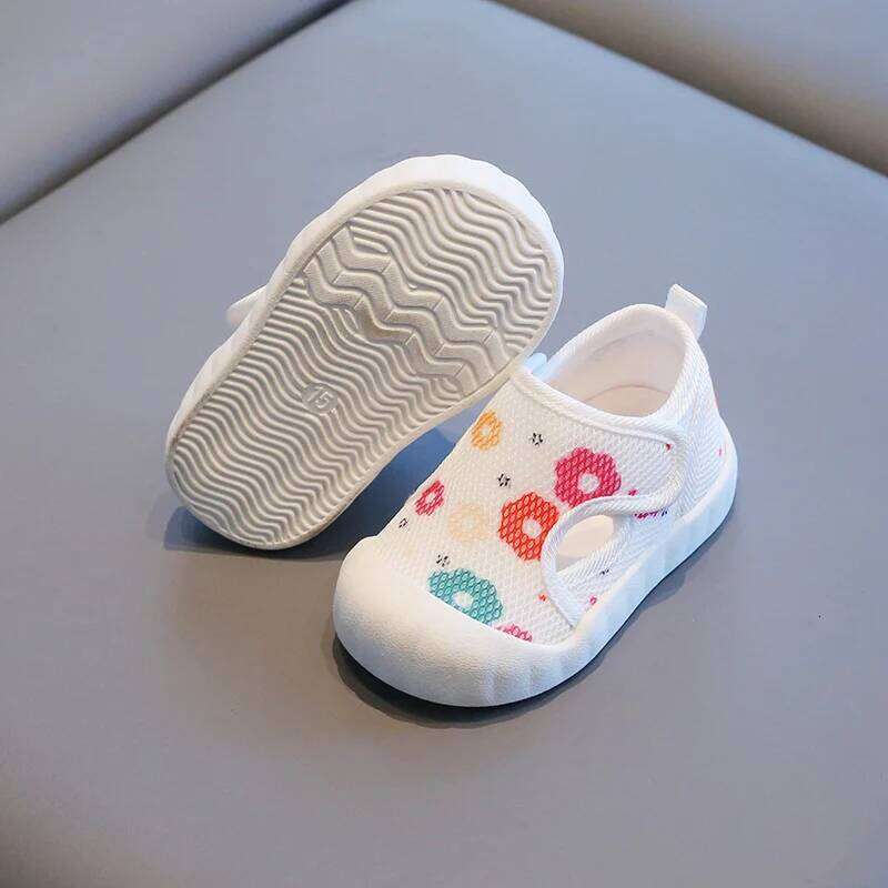 Baby Boys Girls Breathable Double Mesh Toddler Soft Bottom Non-slip Casual Shoes