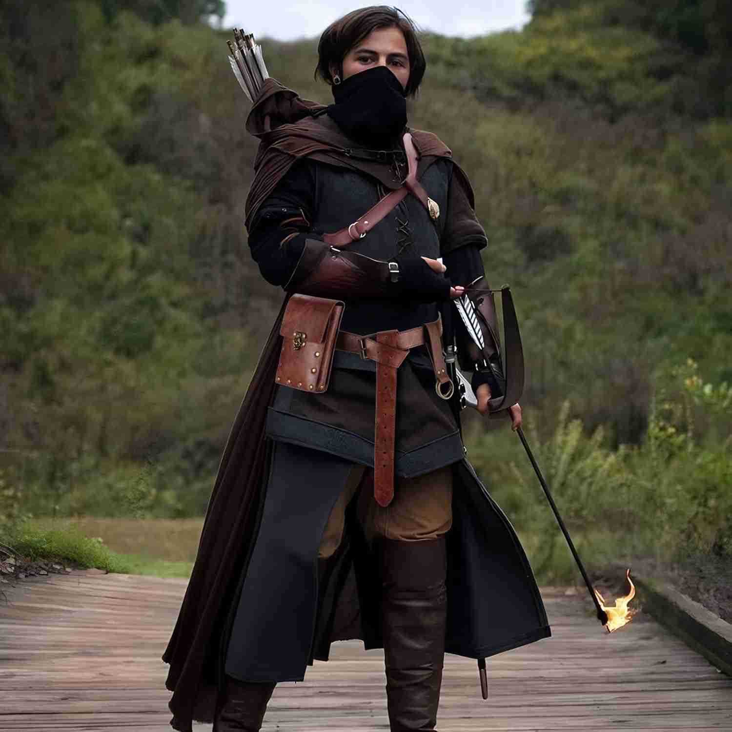 Belt Pouch Waist Bag Pouch Skirt Hike Medieval Bag Ren Faire Costume Accessories for HalloweenW250912