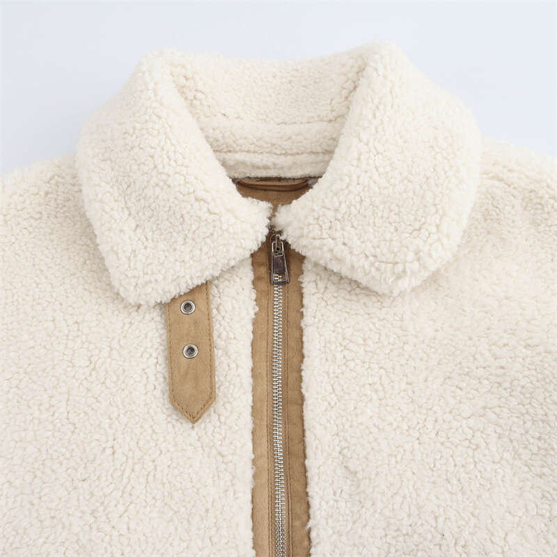 DHEssentials 2024 Autumn New Little Chanel Style Women's Transparent Hard Tulle Bomber Jacket Coat 6318267