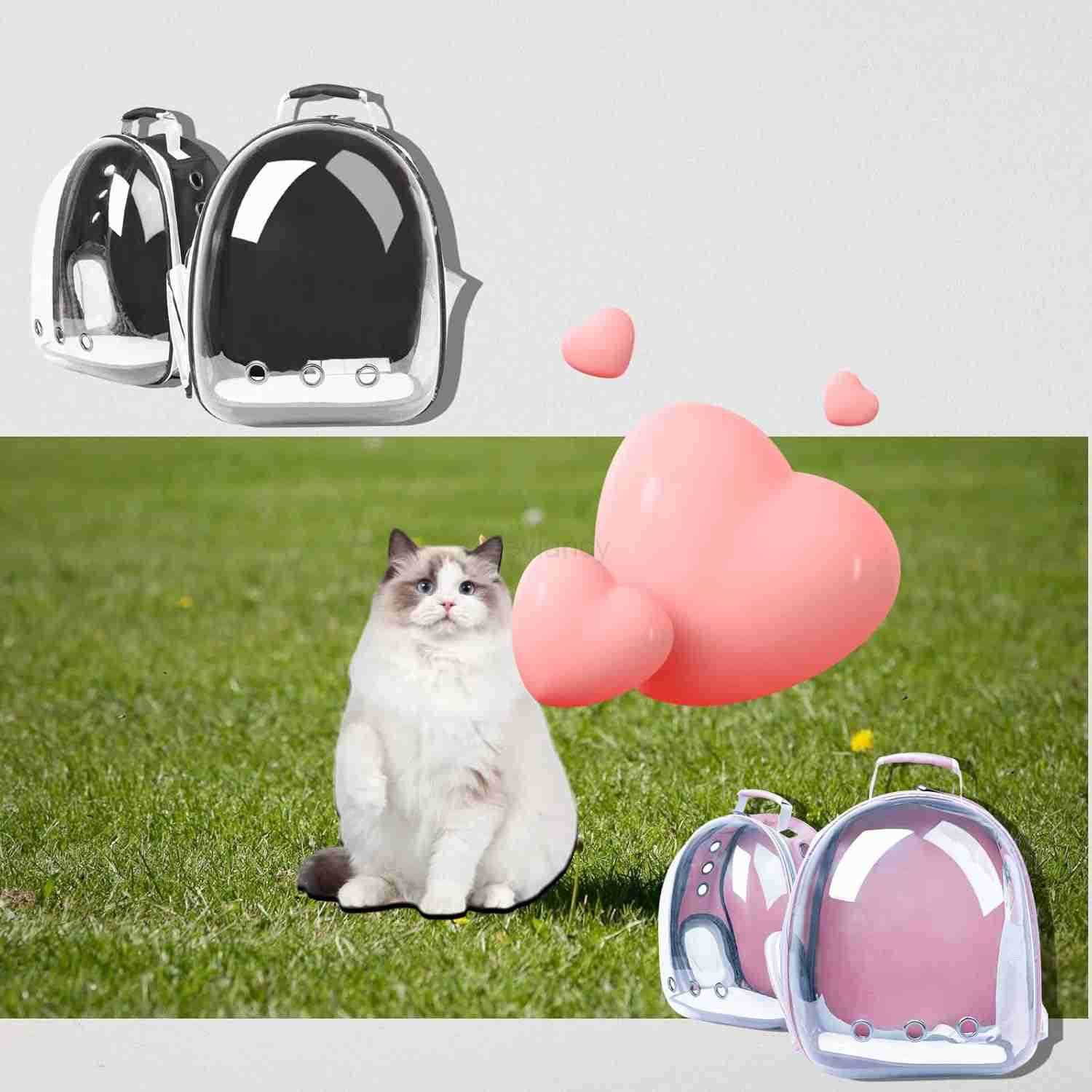 Cat Backpack Bubble Cats and Dogs Pet Carrier Hard Suitable for Cats Traveling Cat Bag Carrier Transparent Outdoor Waterproof Spacecraft Pet Backpack 