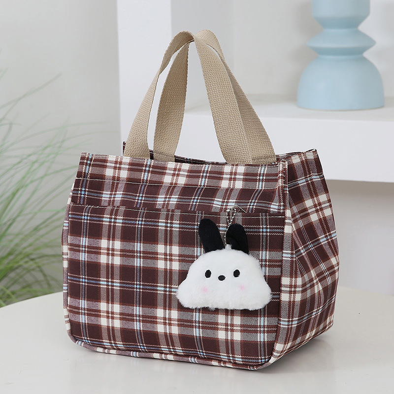 New Women S Bag Trendy Free Shipping Casual Plaid Designer Bag Handbag Shoulder Bag Luxury Bag Large Capacity Women S Backpack Office Worker Lunch Bag
