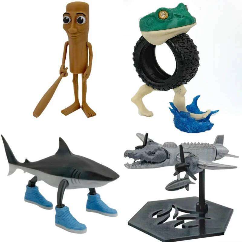 Tungtung Sahur Tralalelo Tralala Shark Shimpanzini Bananini A Collectible Model Garage Kit Toy with High Quality Details Perfect for Collectors as a U