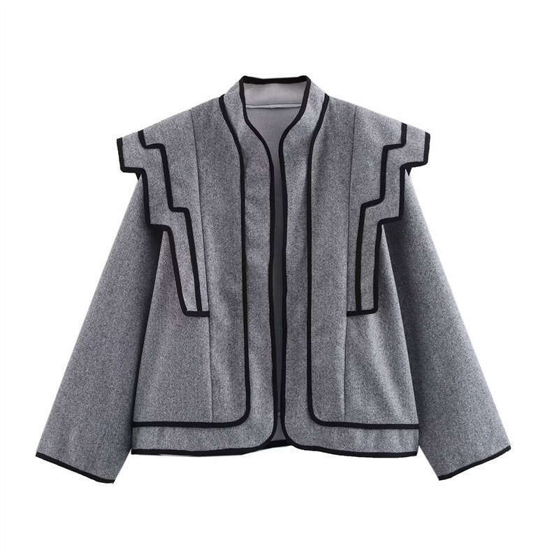 DHEssentials Spring New Jacket Coat Women's Fashion Design Casual Loose Versatile Long Sleeve Chanel Style Elegant