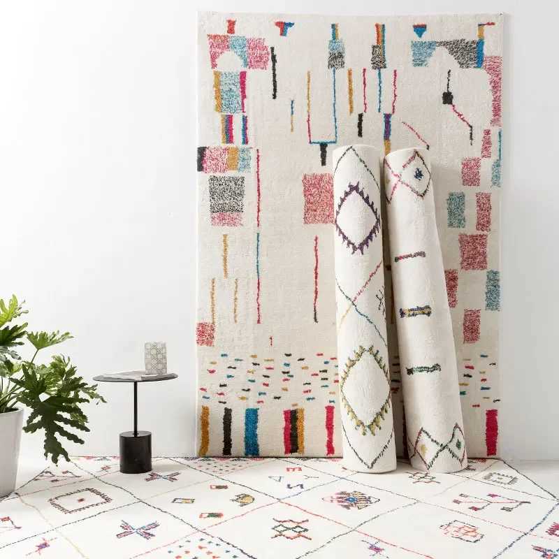 Carpet for Living Room Ethnic Style Large Area Fluffy Children Bedroom Rug Home Decoration Cloakroom Plush Mat Tapete C250912