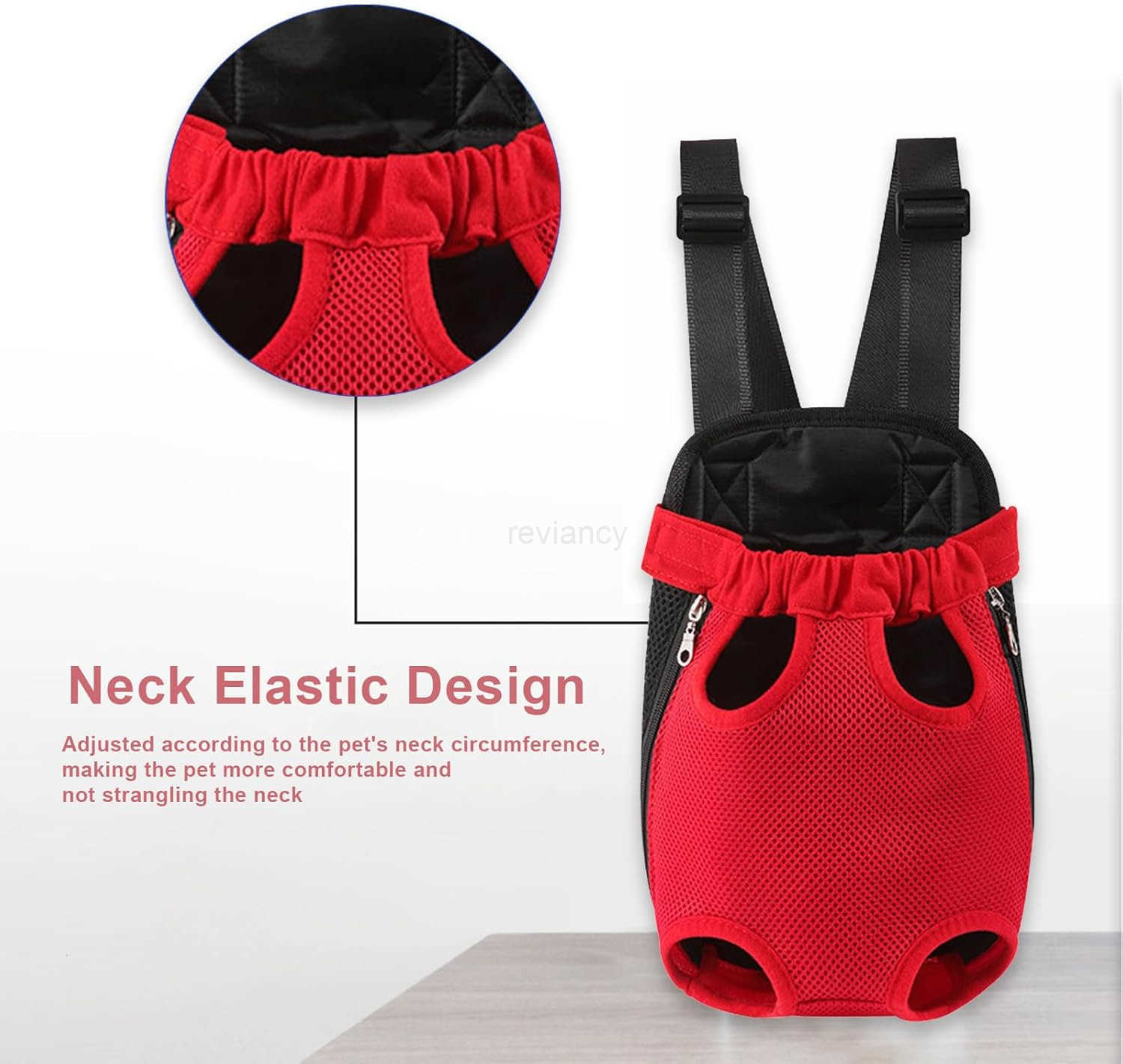 Dog Carrier Backpack Adjustable Puppy Front Carrier Backpack Ventilated Dog Chest Carrier for Hiking Camping Travel Sling Bag for Small Medium Dog Cat