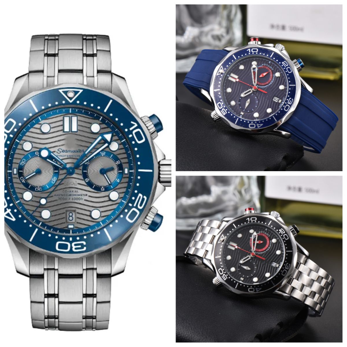 AAAA Stainless Steel Wrist Watches For Men 2025 New Mens Omega Watches Dial Work Quartz Top Luxury Brand Clock Men Fashion Stainless Steel Strap Omegamoonswatch Dd2