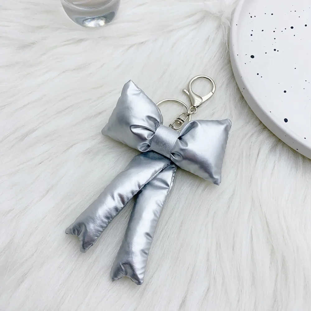 Korea Fashion Big Bow Keychain Cotton Filling Bowknot Key Chains for Women Y2K Bag Pendant Girlfriend Kpop Jewelry Gifts M250912
