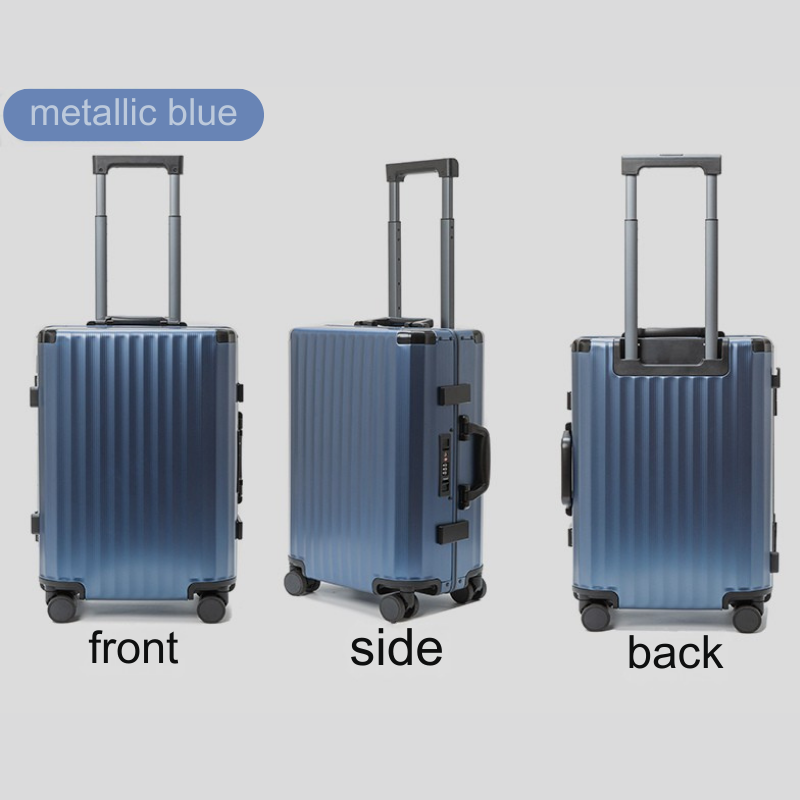 ORMIE Wave Style All Aluminum Suitcase - Durable & Stylish Luggage for Travel