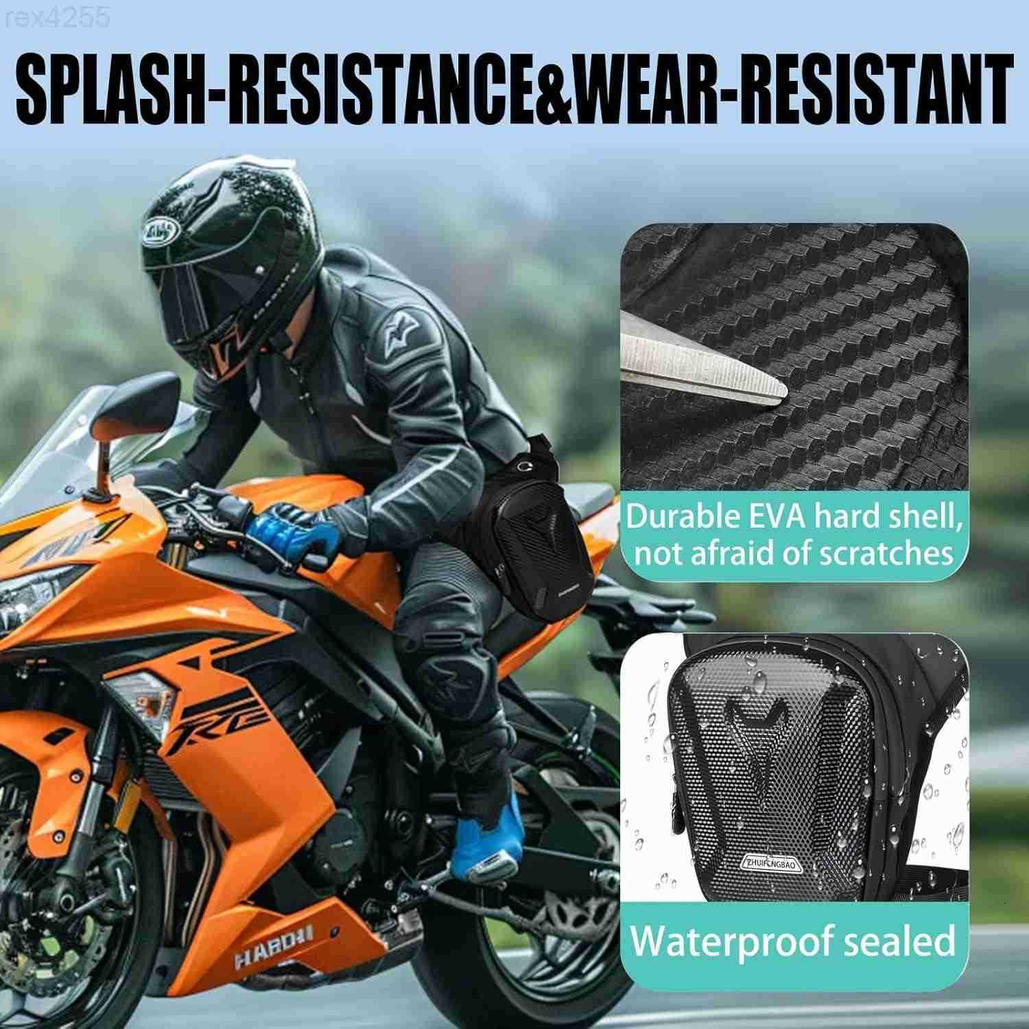 Leg Bag Thigh Bag for Riding Drop Leg Pouch for Men Womenwith Removable Straps Waterproof Fanny Pack Phone PurseTravel Hiking Cycling OutdoorBlackW250