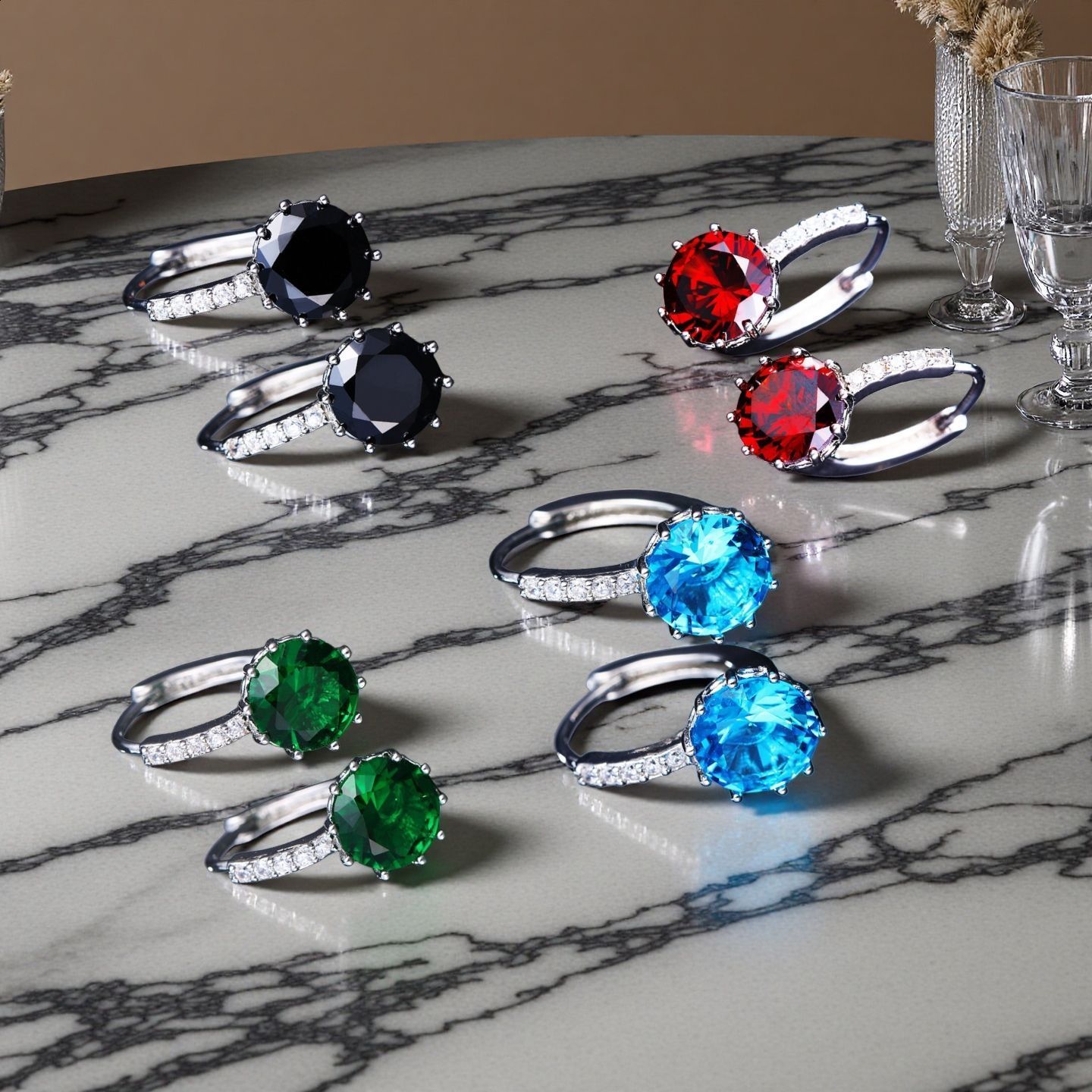 Buy 5 Get 1 Free 35x20mm Big 16g Jewelry Set 20mm Color Changing Zultanite Alexandrite Topaz CZ Women Silver Pendant Earrings 250120