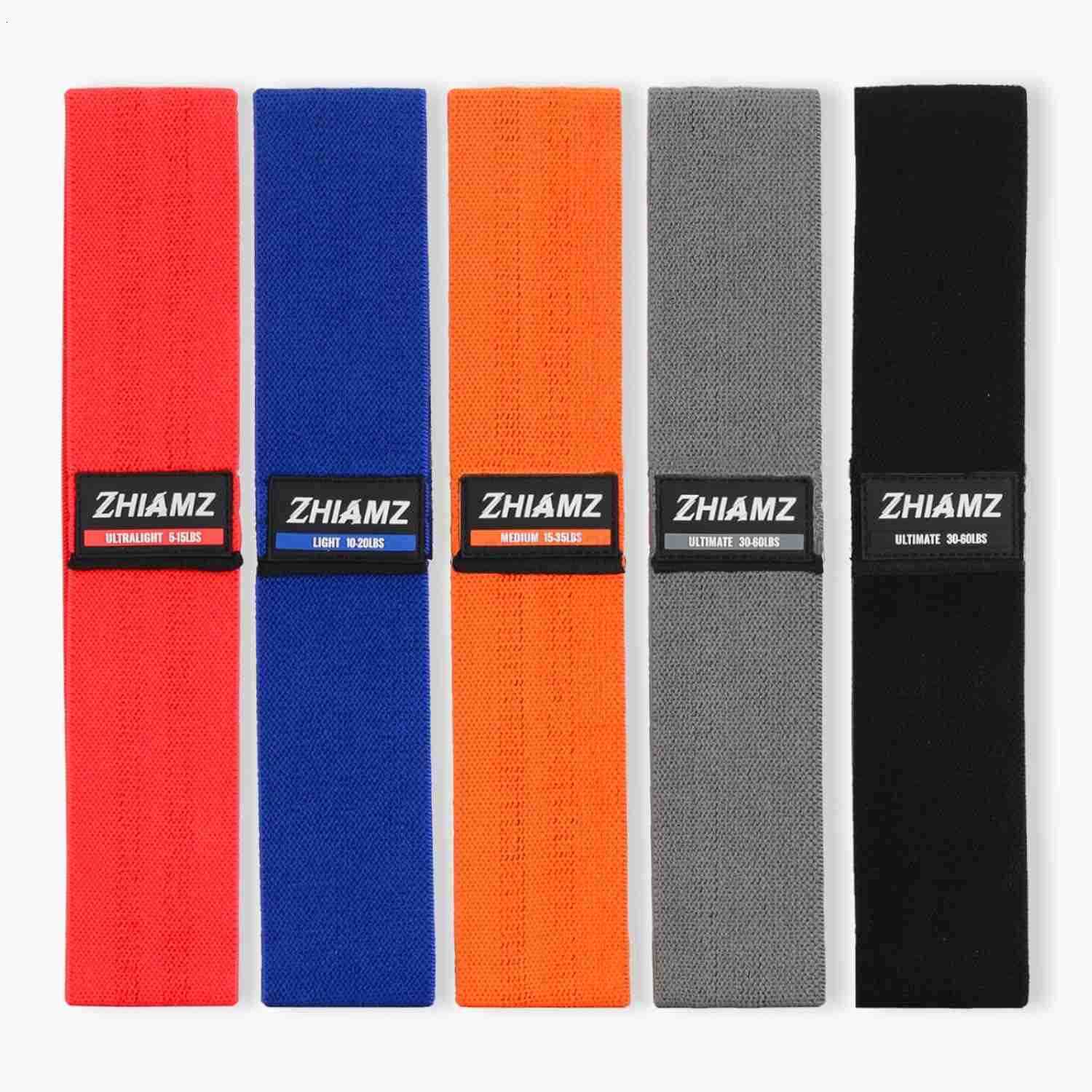 Resistance Bands Exercise Workout Bands for Legs and Butt Fabric 6 Set of Stretch Bands for Women and Men Exercise Loop Bands Yoga Pilates Rehab W2509