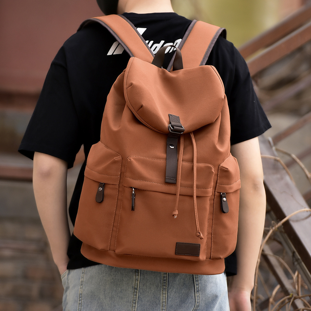 New Backpack For Men And Women High School And College Students Free Shipping Designer Bag Trendy Casual Large Capacity Luxury Bag Travel Backpack Men