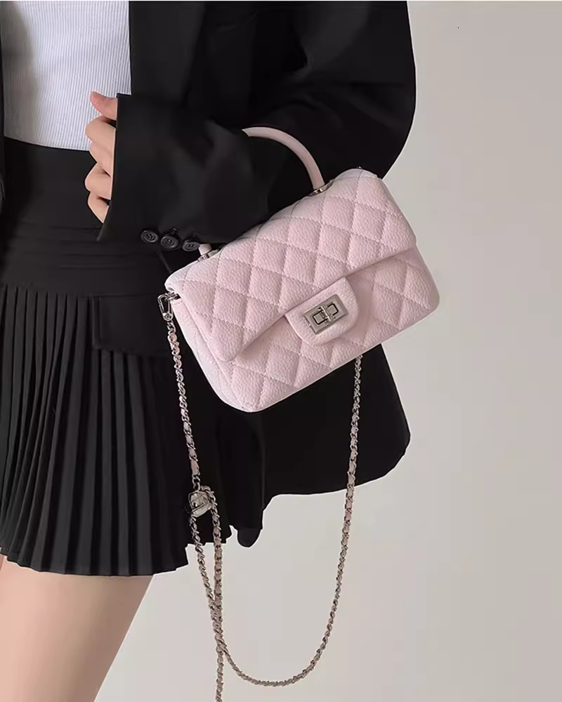 TB BHULAMTE Designer Bag Women's Bag 2025 New High-end Commuter Handbag Versatile Luxury Bag Quilted Chain Small Square Bag Shoulder Crossbody Ba