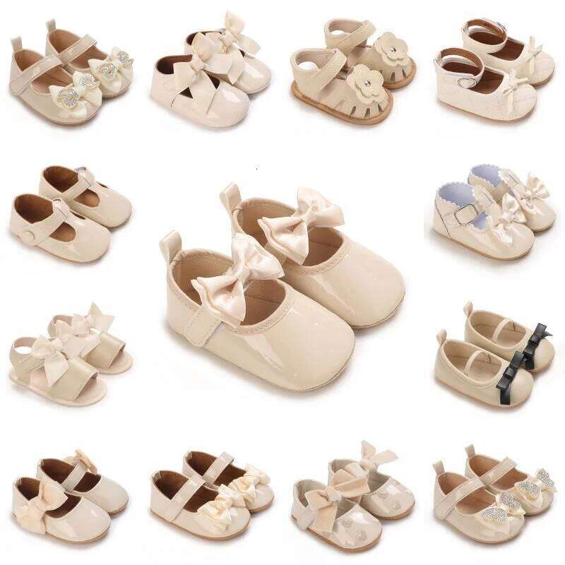 Spring and Autumn Baby Fashion Sweet Princess Versatile Comfortable Rubber Sole Anti slip Walking Shoes