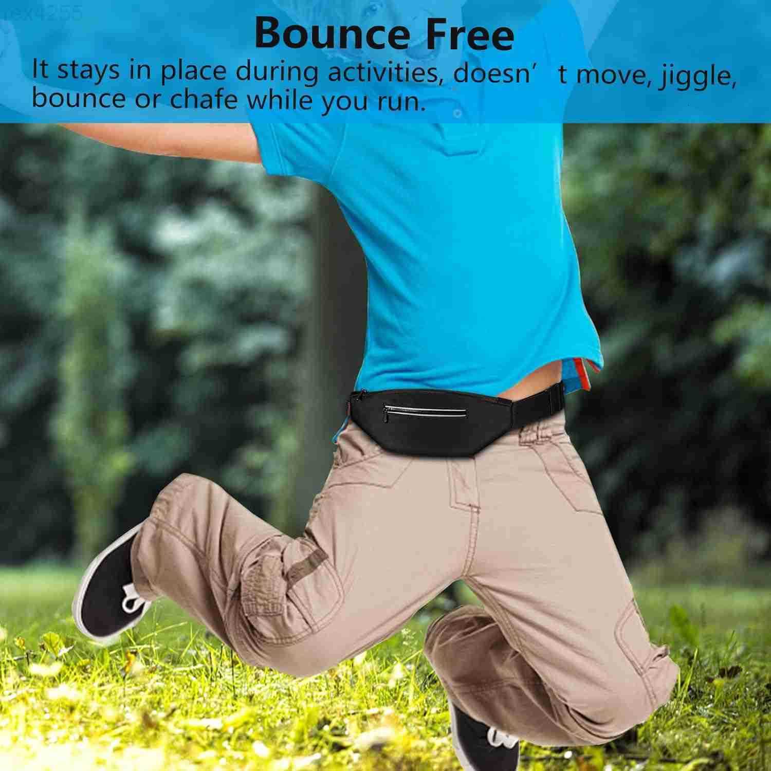 Running Belt with Adjustable Waist Insulin Pump Belt Holder Organizer Waist Pouch Epipen Medical Fanny Pack Bag Bag Only BlackW250912