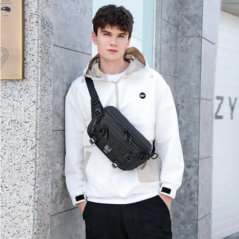 New Single Shoulder Crossbody Outdoor Trendy Chest High-end Men's Waist Bag Wholesale
