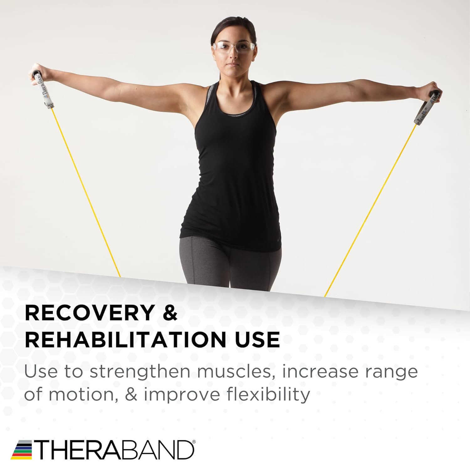 Resistance Tubing Yellow Light Level 1 25 ft Roll Professional Grade for Upper and Lower Body Workouts CuttoLength ColorCoded Resistance Levels W25091