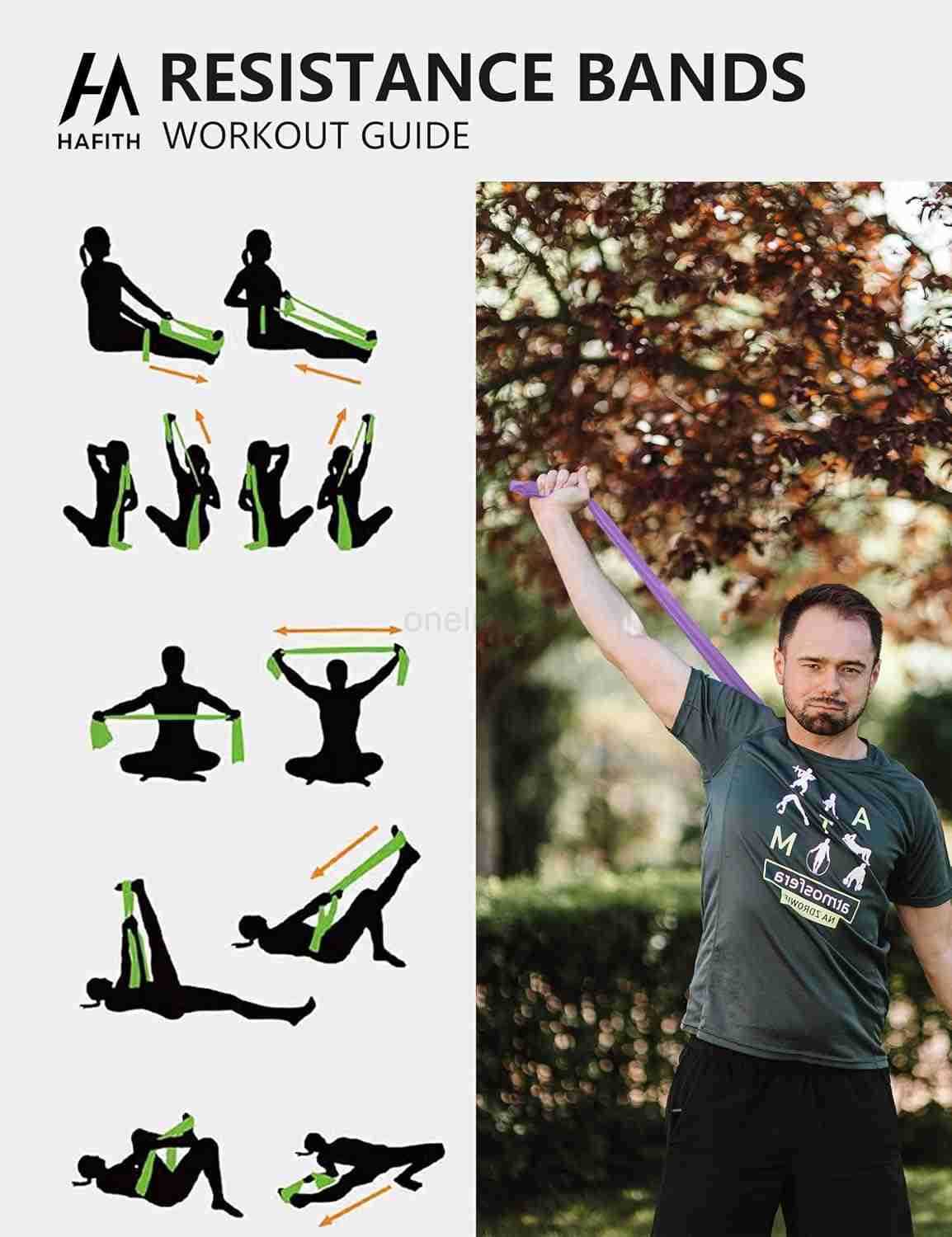 Fabric Resistance Bands for Women 5 Level Exercise Bands Resistance Set Resistance Bands for Working Out with Handles Workout Bands Resistance for Wom