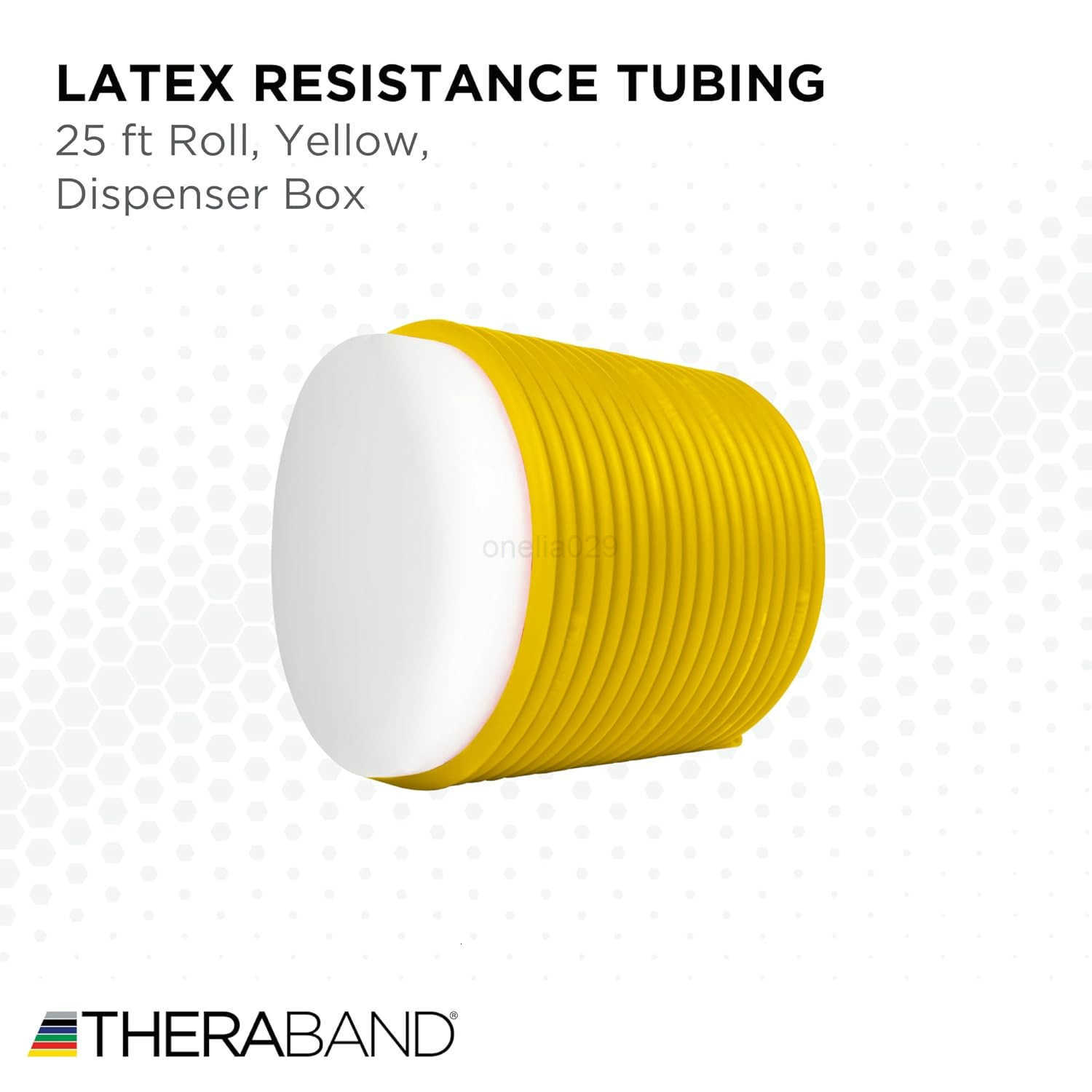 Resistance Tubing Yellow Light Level 1 25 ft Roll Professional Grade for Upper and Lower Body Workouts CuttoLength ColorCoded Resistance Levels W25091