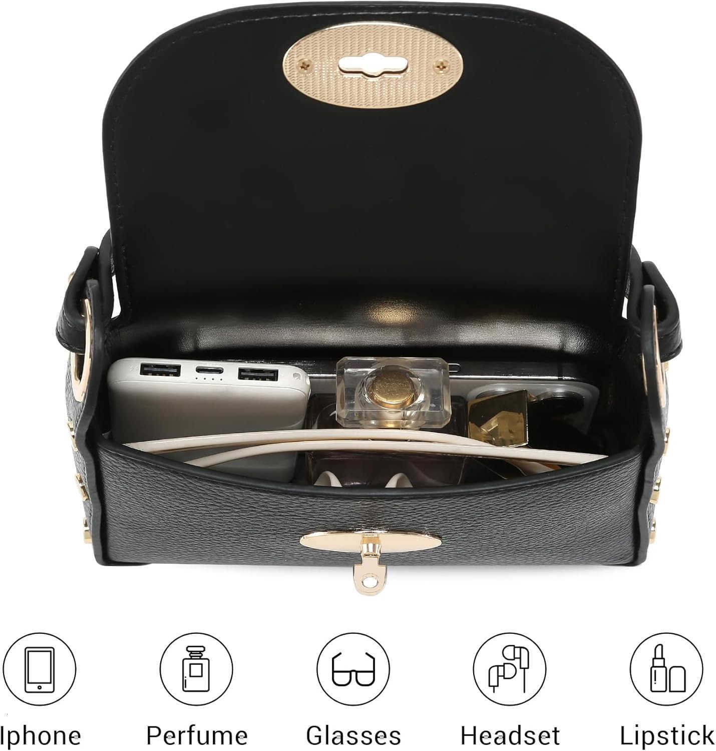 Women Small Crossbody Bag Studded Evening Bags Clutch Purse Mini Satchel Handbag for Wedding Prom Cocktail Party M250912