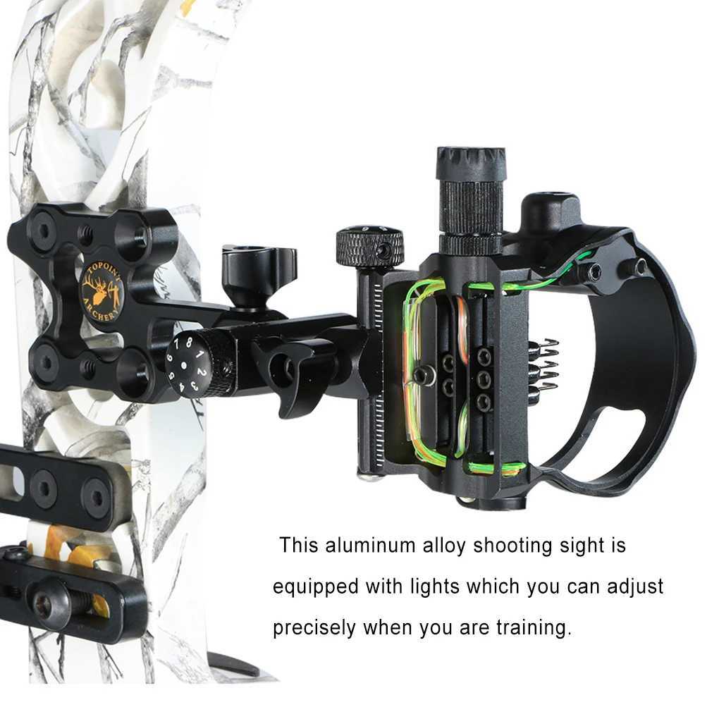 Hunting Practicing Sight with Adjustable Light Aluminum Alloy Shooting Sighting Accurate Aiming Tool Accessory Outdoor C250912