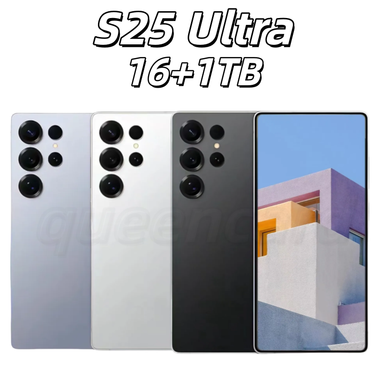 Unlocked S25 Ultra Phone Cell phone 5G 4G LTE 6.9 inch Punch-hole Full Screen Fingerprint 20MP Camera English Email Video Global Version