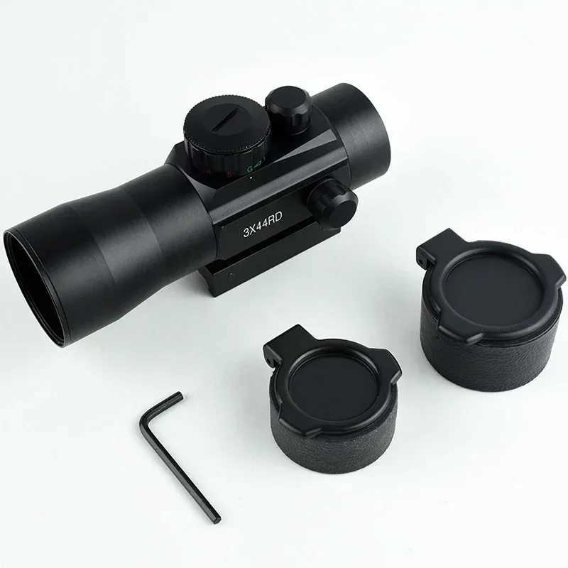 1X40 3X44 Red Dot Sight Hunting Opticsl Scope Compact Reflex Collimator Airsoft Riflescope Tactical Accessory Fit 1120mm Rail C250912